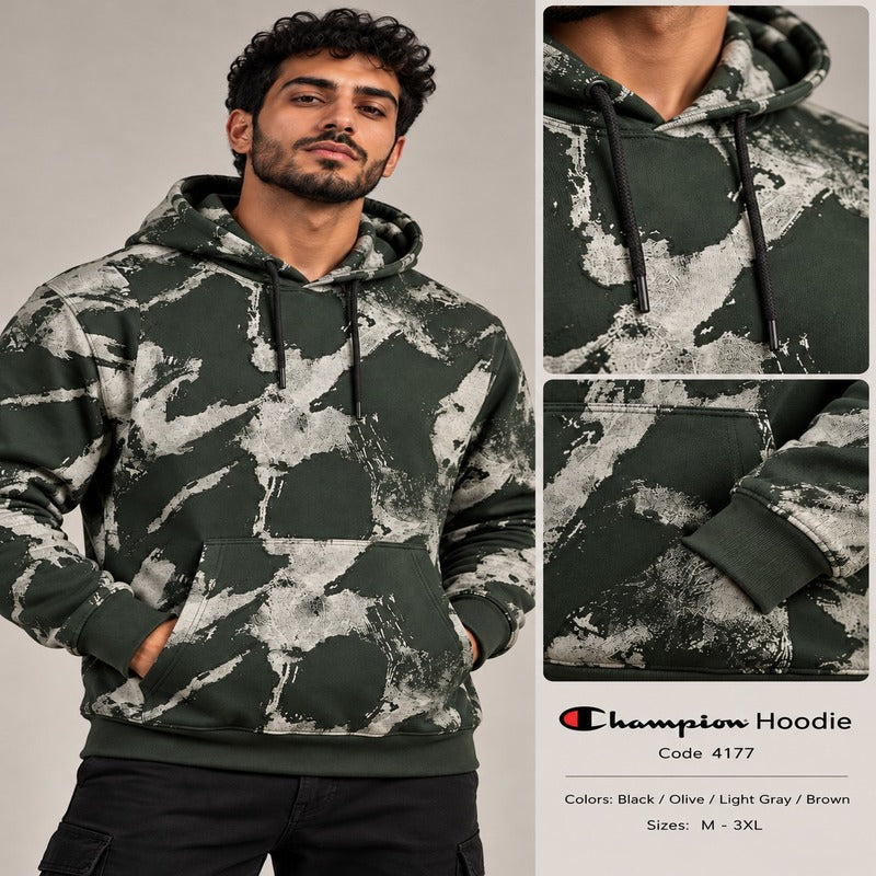Champion Marble Print Pullover Hoodie