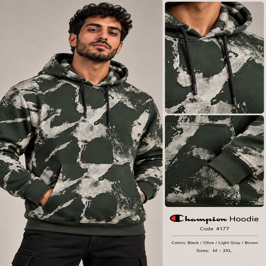Champion Marble Print Pullover Hoodie
