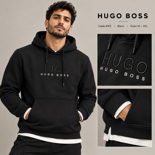 Hugo Boss Embroidered Logo Hoodie