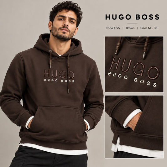 Hugo Boss Embroidered Logo Hoodie