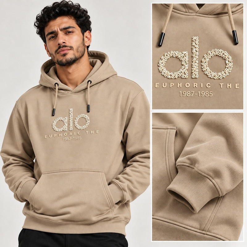 ALO Premium Embroidered Logo Hoodie