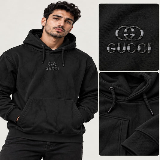 Gucci Vintage Washed Embroidered Logo Hoodie