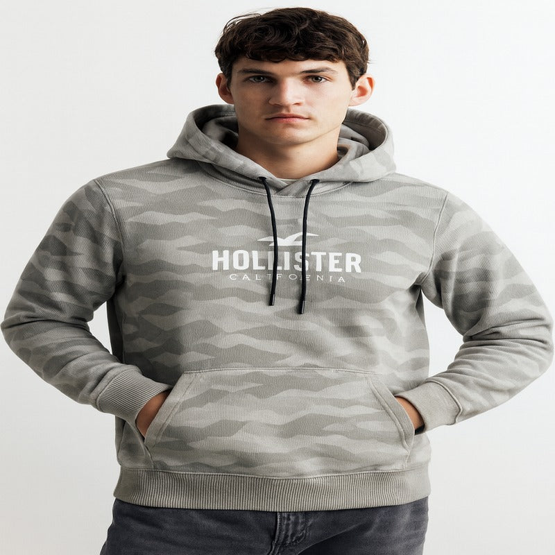 Hollister California Patterned Hoodie